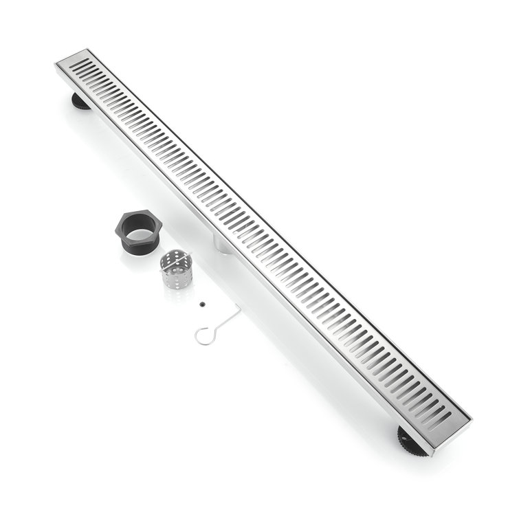 Dyconn Faucet BOANN 304 Stainless Steel Rectangular Linear Shower Floor Drain (36 in) Wayfair